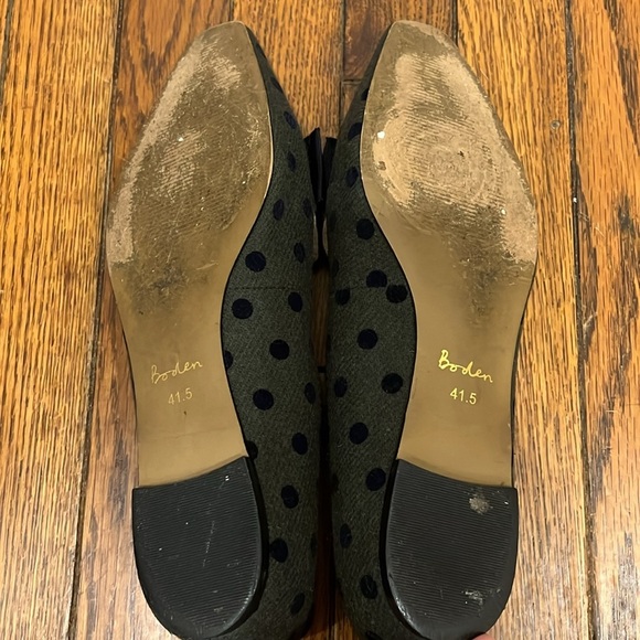 BODEN Geraldine Flats Polka Dots Bow Womens Size 11 - Picture 6 of 8